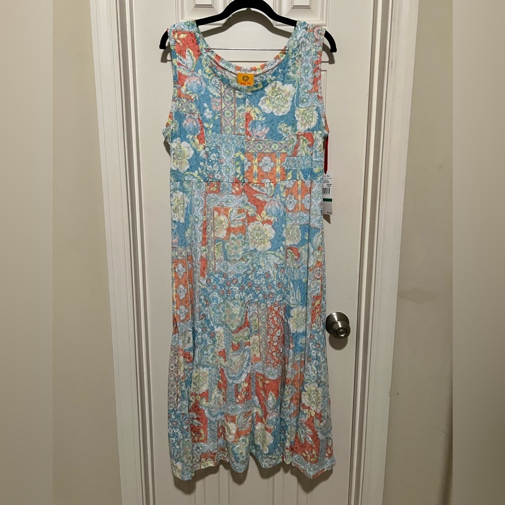 NWT Ruby Rd. Floral Sleeveless Maxi Dress - Multicolor